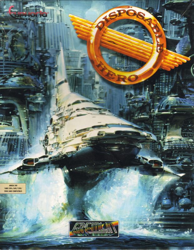 Disposable Hero box art for Amiga CD32